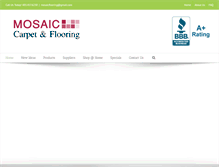 Tablet Screenshot of mosaicflooring.ca